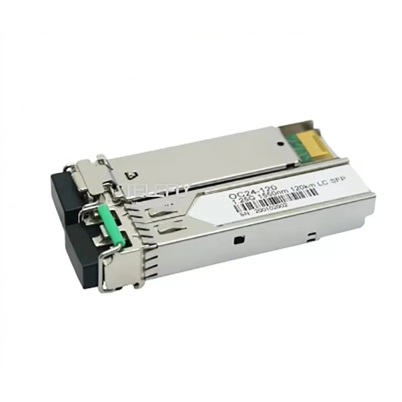 1.25G CWDM 1550NM SFP وحدة الإرسال والاستقبال البصرية 120 كم